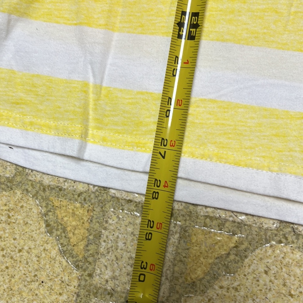 BNWOT John Deere yellow and white striped T-shirt - Picture 7 of 13